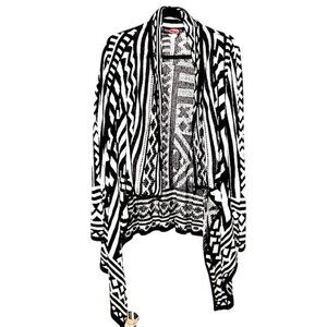 Say What? Waterfall knitted Women Sweater Size: Large